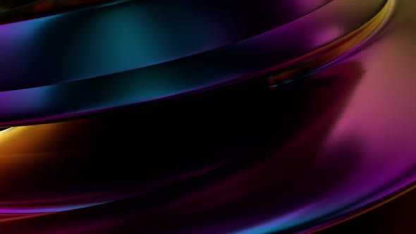 Abstract Dark Colorful 3D Rotating Texture Background Loop