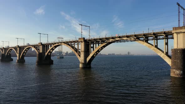 Old Arch Bridge in Dnepr City