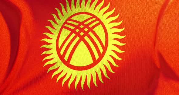 Kyrgyzstan - Flag - 4K alt