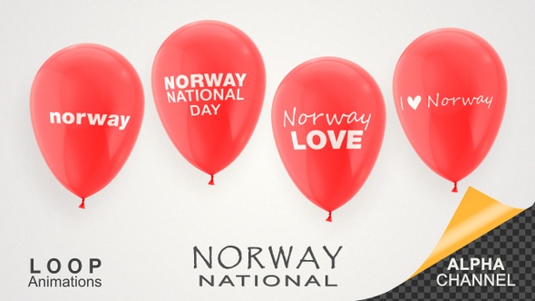 Norway National Day Celebration Balloons