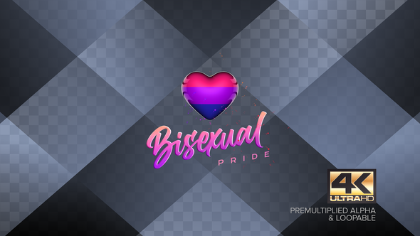 Bisexual Gender Sign Background Animation 4k