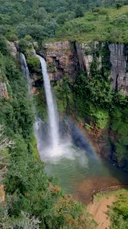 Panorama Route Soute Africa Picturesque Green Berlin Water Fall in Sabie Graskop in Mpumalanga South alt