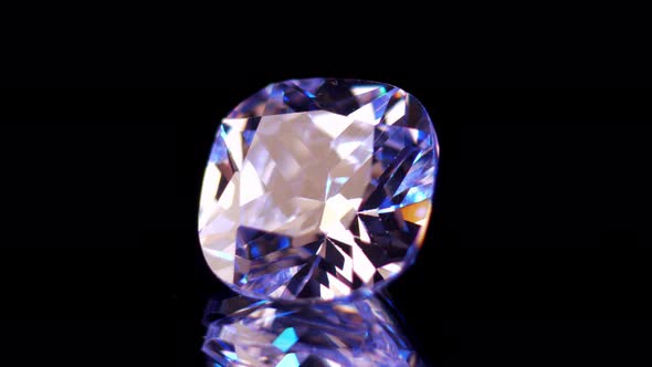 Diamond on Reflective Surface