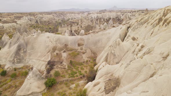 Cappadocia Landscape Aerial View. Turkey. Goreme National Park alt
