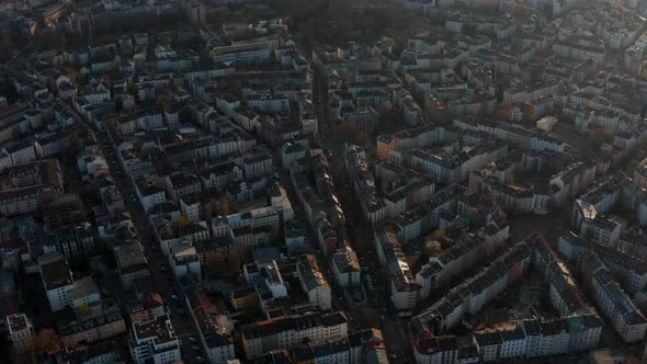 Aerial View of Buildings and Streets of Bornheim Neighbourhood alt