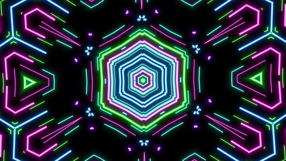 Abstract LED Laser Pattern Cyber