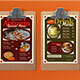 Red Green Vintage Aesthetic Autumn Food Menu 