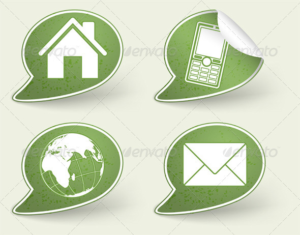 Collect Sticker with Internet Icon - Communications Technology