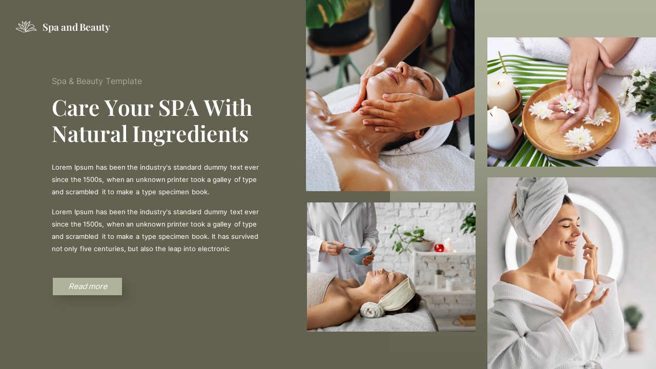 Spa & Beauty PowerPoint Template, Presentation Templates | GraphicRiver
