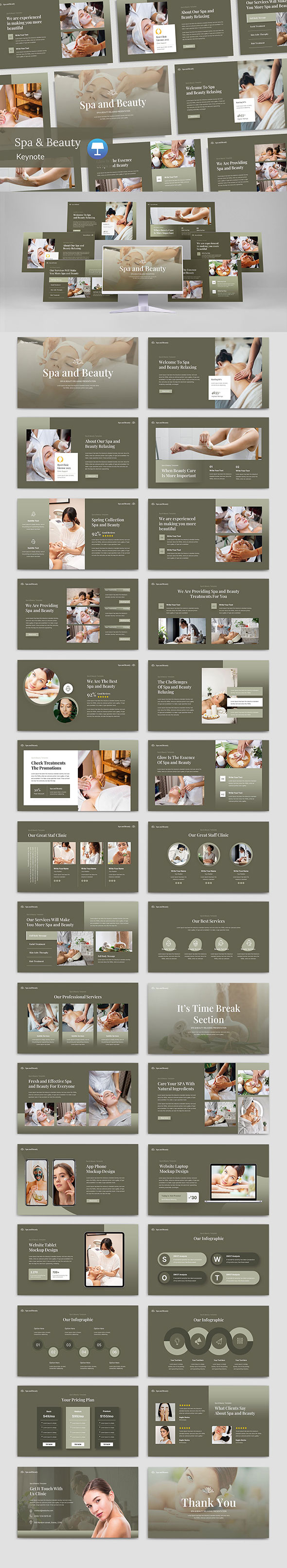 Spa & Beauty Keynote Template