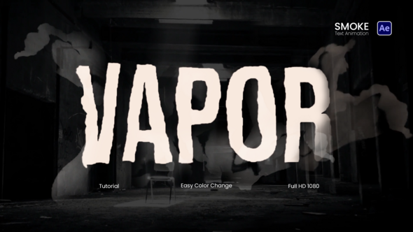 Smoke Text Animations Titles template preview