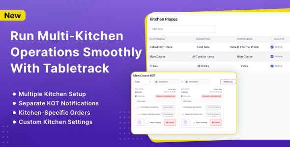 Multi-Kitchen Module for Tabletrack