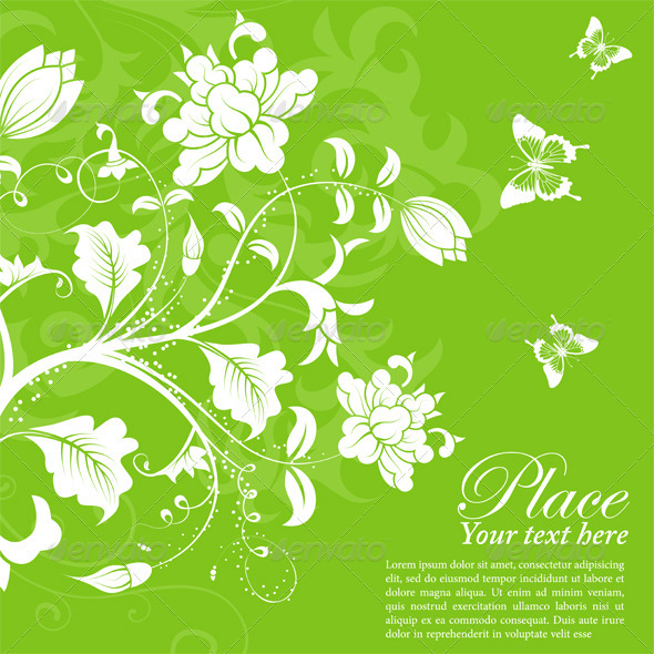 Flower frame - Flourishes / Swirls Decorative