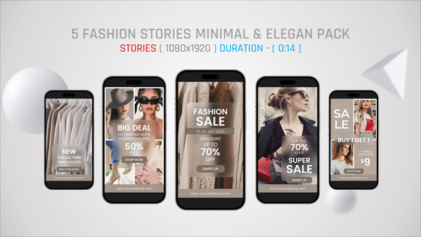 Fashion Stories | Minimal And Elegant Promo Pack Product Promo template preview