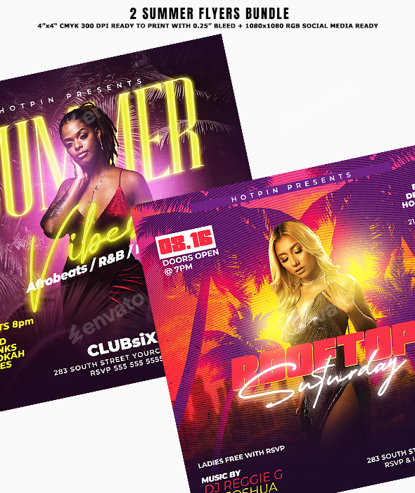 Summer Party Flyer Bundle