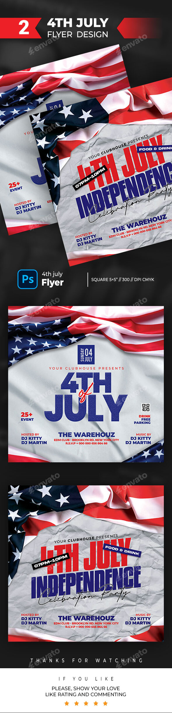4th of July Flyer Bundle