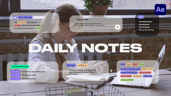 Daily Notes Titles template preview