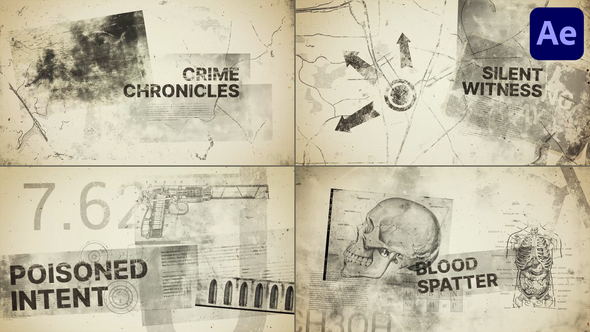 Crime Chronicles for After Effects Openers template preview
