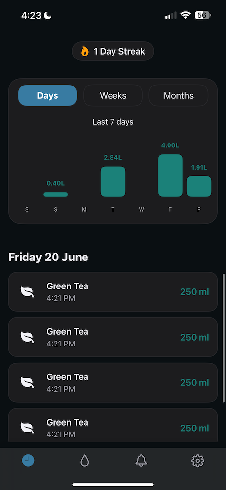 iOS 17 Swift Hydration Tracker App | Water Intake App with ...