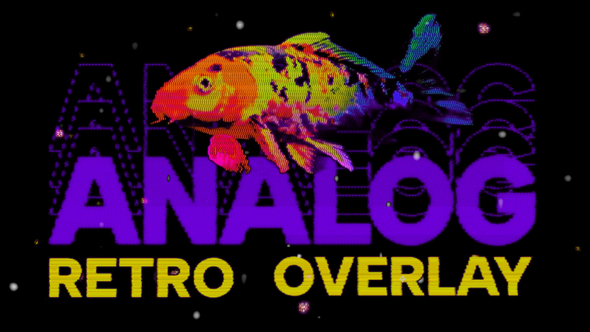 Analog Retro Overlay Elements template preview