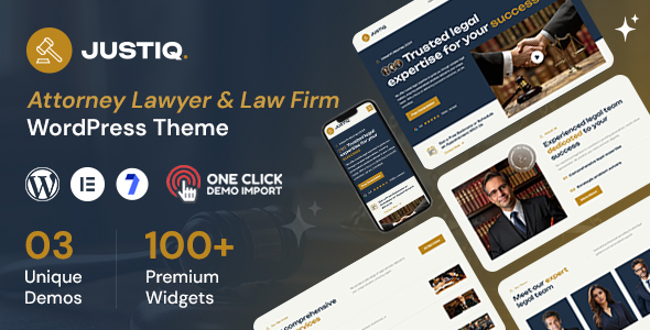 Justiq – Attorney Lawyer WordPress Theme