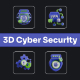 Cyber Security 3D Icon Pack 