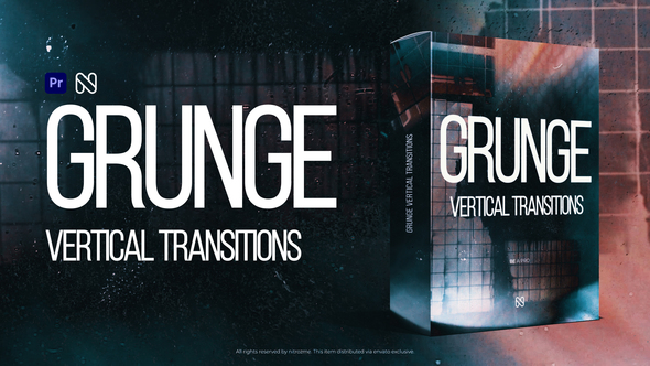 Vertical Grunge Transitions - TikTok, Reels, Shorts, Stories for Premiere Pro Premiere Pro template preview