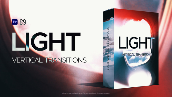 Vertical Light Transitions - TikTok, Reels, Shorts, Stories for Premiere Pro Premiere Pro template preview