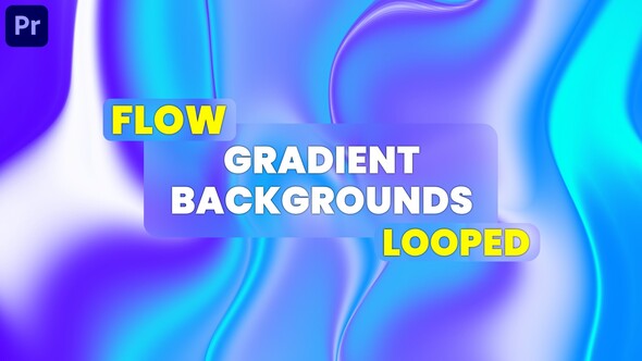 Flow Gradient Backgrounds | MOGRT Premiere Pro template preview