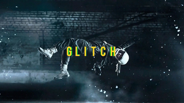 Glitch Slideshow Openers template preview