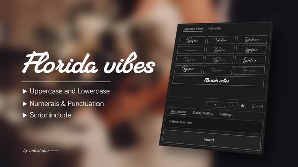 Animated Typeface - Florida vibes Titles template preview
