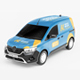 3D Rendered Renault Kangoo Van Wrapping Mockup Set 