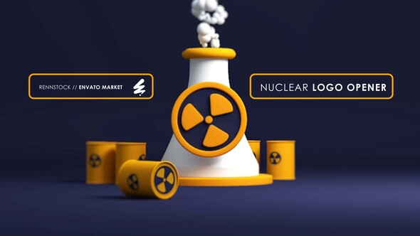 Nuclear logo Logo Stings template preview
