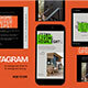 Orange Green Utilitarian Real Estate Instagram Set 