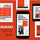 Red Utilitarian Real Estate Instagram Set 