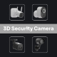 Security Camera 3D Icon Pack 