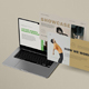 Laptop Screen Website Mockup 