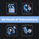 Health & Telemedicine 3D Icon Pack 