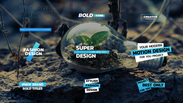 Simple Big Titles | AE Titles template preview