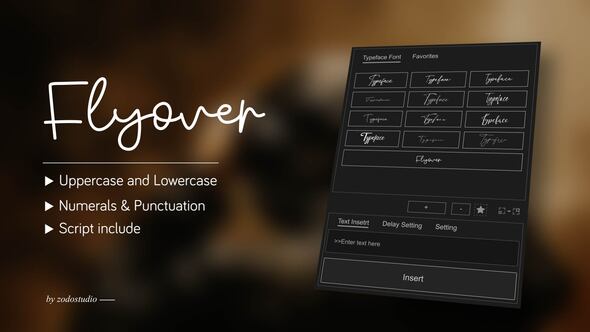 Animated Typeface - Flyover Titles template preview