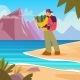Tourist with Map 