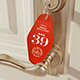 Hotel Keychain Hanging on a Ring Mockup 