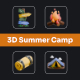 Summer Camp 3D Icon Pack 
