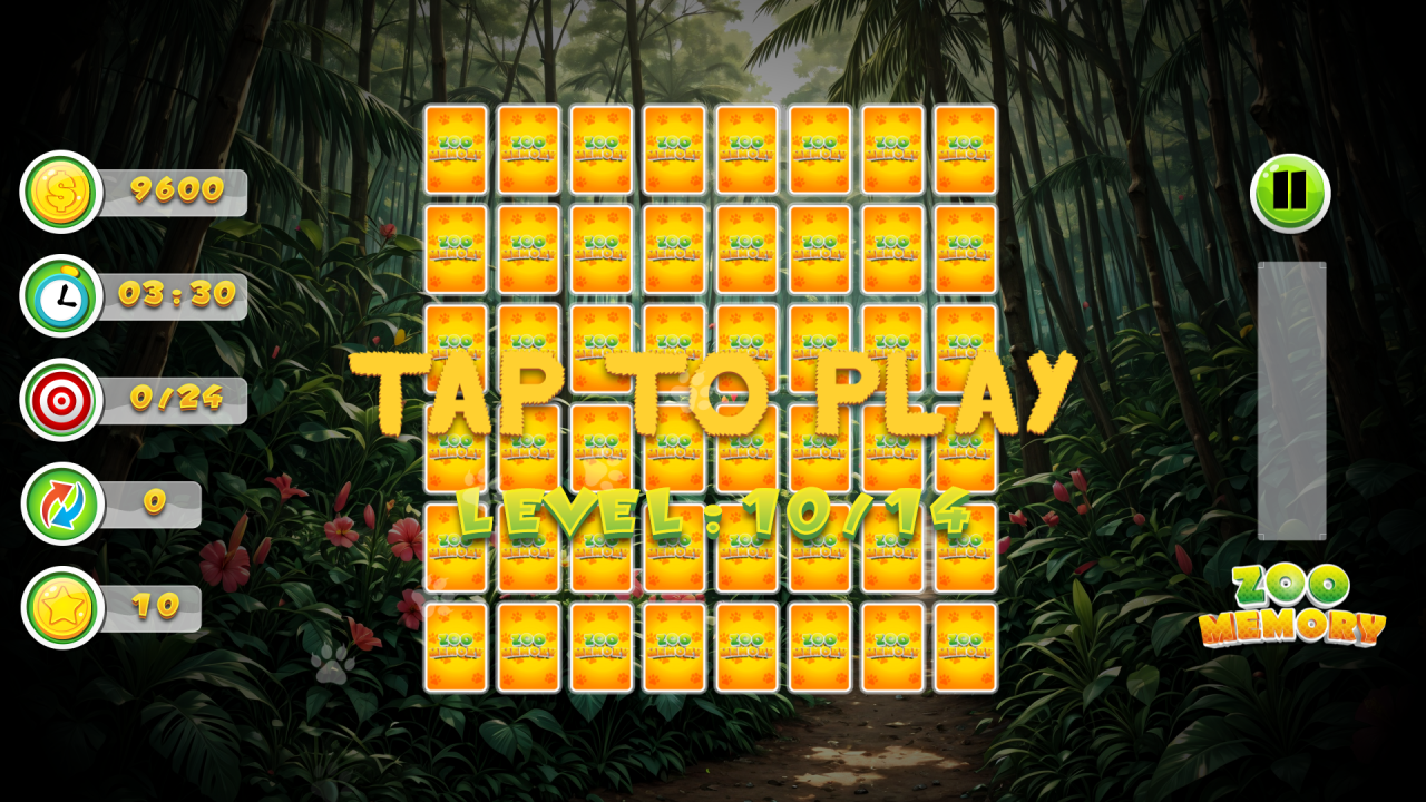 Zoo Memory - HTML5 Game 14 Levels + Mobile Version! (Construct 3 | c3p) - 4