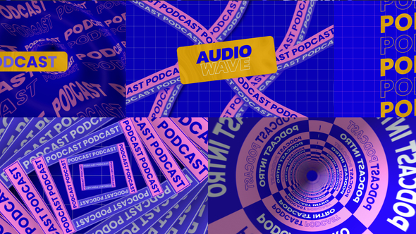 Podcast Intro Elements template preview