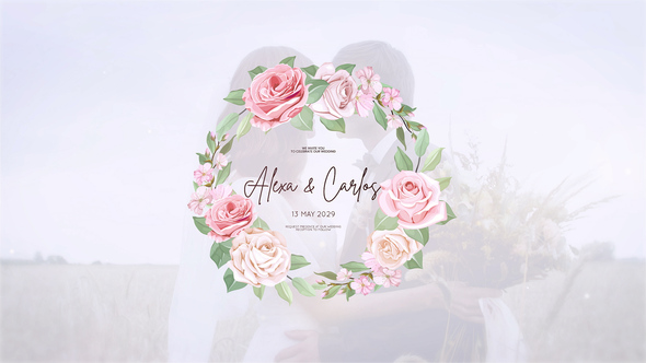 Wedding titles Openers template preview