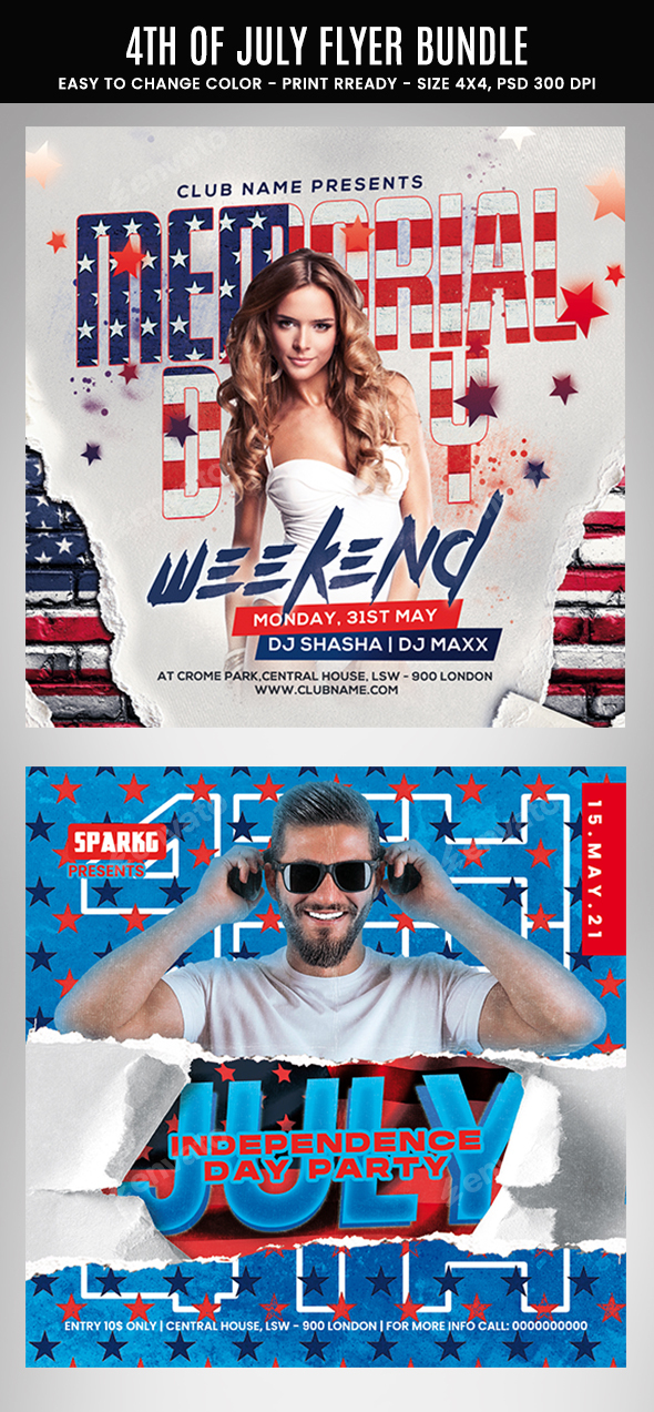 4th of July Flyer Bundle