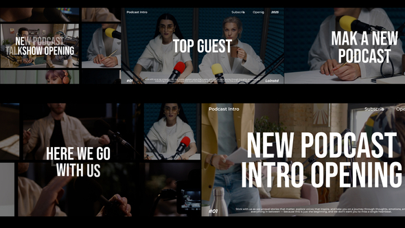 Podcast Talkshow Intro broadcast-packages template preview