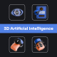 Artificial Intelligence 3D Icon Pack 