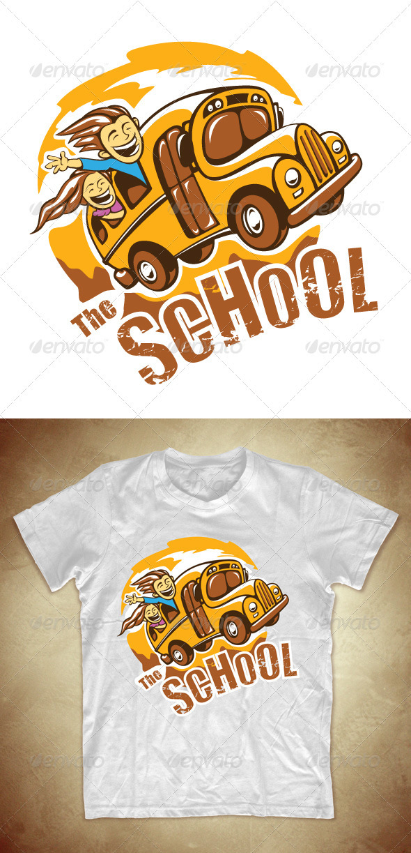 T-shirt design with school bus - Events T-Shirts